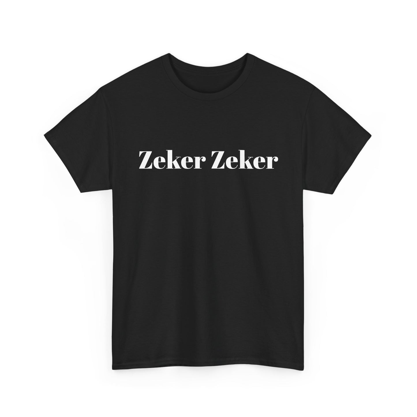 T-Shirt — 'Zeker Zeker' Amsterdam Café Logo Tee