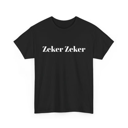 T-Shirt — 'Zeker Zeker' Amsterdam Café Logo Tee