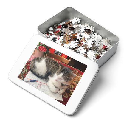 Jigsaw Puzzle with Tin