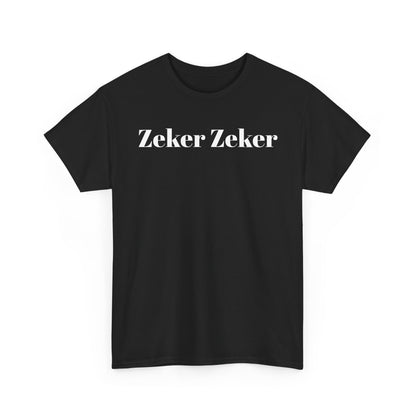 T-Shirt — 'Zeker Zeker' Amsterdam Café Logo Tee