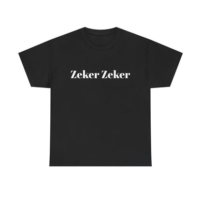 T-Shirt — 'Zeker Zeker' Amsterdam Café Logo Tee