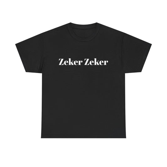 T-Shirt — 'Zeker Zeker' Amsterdam Café Logo Tee
