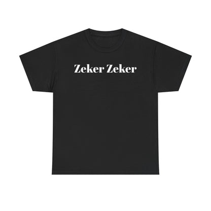 T-Shirt — 'Zeker Zeker' Amsterdam Café Logo Tee