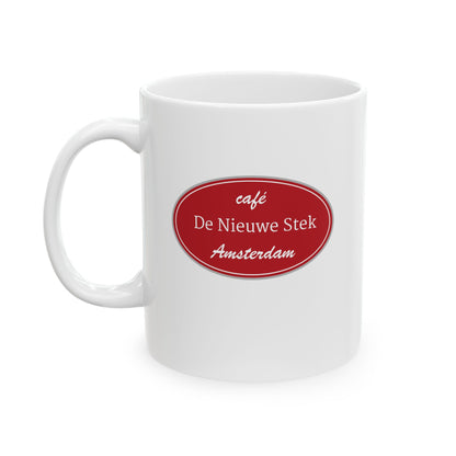 Ceramic Coffee Mug - 'Dog Mom Week' Red Badge Design (11oz & 15oz)